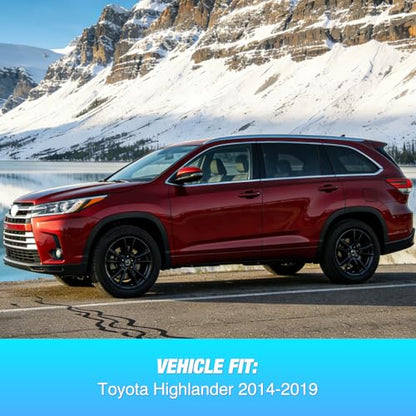 in Channel Window Rain Guards for Toyota Highlander 2014