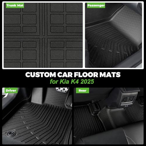 Floor Mats & Cargo Liner Set Custom Fit for 2026 2025 Kia K4