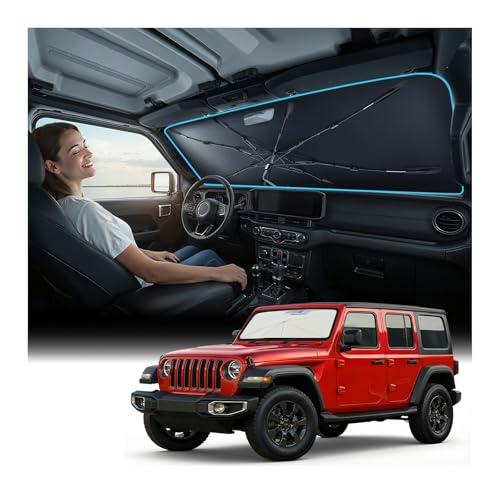 Windshield Sun Shade Umbrella for All Jeep Wrangler & Gladiator