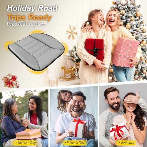 3 Piece Memory Foam Car Seat Cushion Set for Driving Comfort (3 Count)