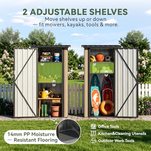Outdoor Storage Shed with Floor