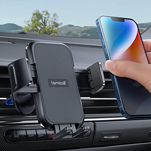 2026 Wider Clamp & Metal Hook Car Phone Holder Vent Accessories