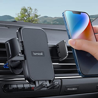 2026 Wider Clamp & Metal Hook Car Phone Holder Vent Accessories