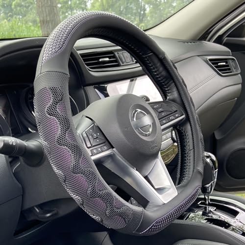 D Shaped 14 Inch Small Steering Wheel Cover Great Grip