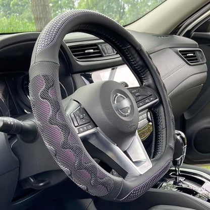 D Shaped 14 Inch Small Steering Wheel Cover Great Grip