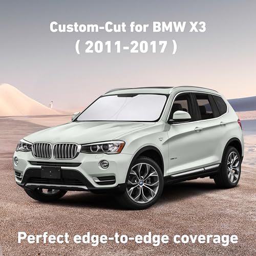 Windshield Sunshade Compatible for BMW X3 2011