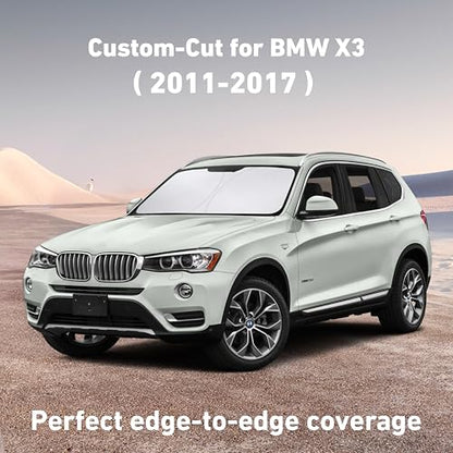 Windshield Sunshade Compatible for BMW X3 2011