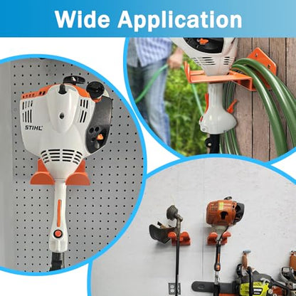 Weedeater Hanger Wall Mount Garage Organizer Trimmer Rack for Garage Wall (2 Count)
