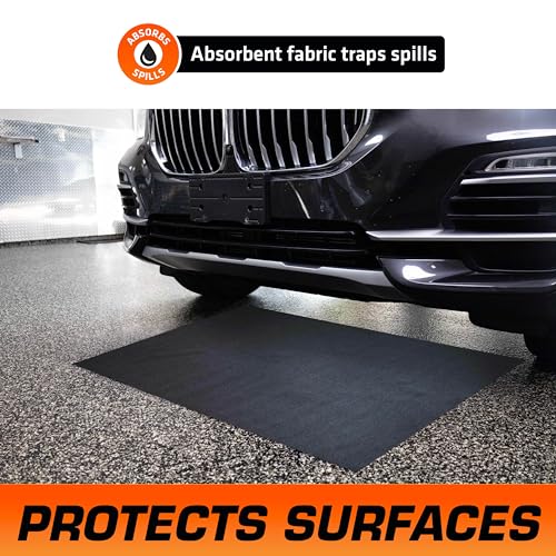 Premium Maintenance Mat Oil Spill Garage Floor Mat (2 Count)