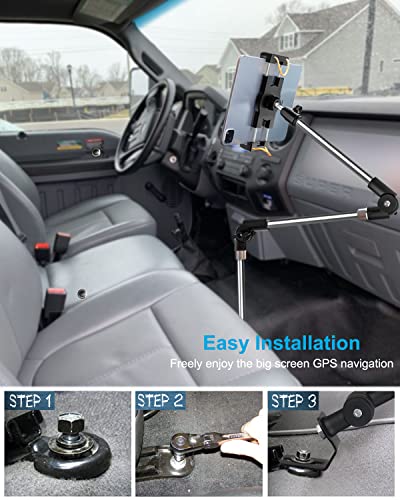 Car Truck Seat Rail Large Tablet Mount