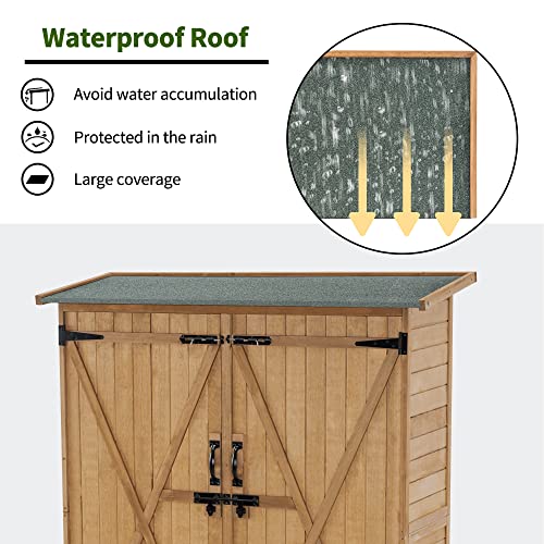 Outdoor Storage Cabinet with Shelves