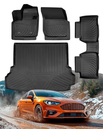 Car Floor Mats for Ford Fusion with Cargo Liner 2017