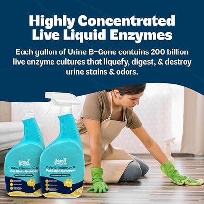 Urine B Gone Enzyme Cleaner for Pet & Human Urine (64 Fl Oz)