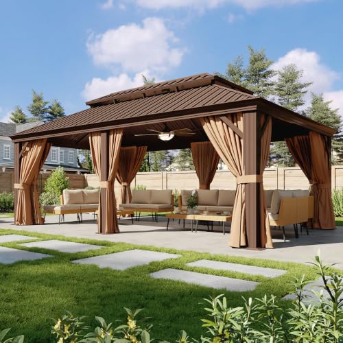 14' X 20' Hardtop Gazebo with Drainage