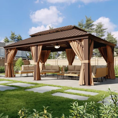 14' X 20' Hardtop Gazebo with Drainage