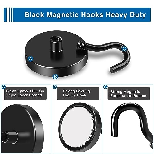 Magnetic Hooks for Cruise Cabins (12 Count)