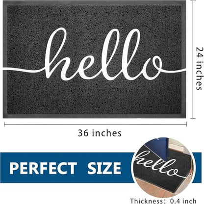Door Mat Outside Inside Hello Doormat