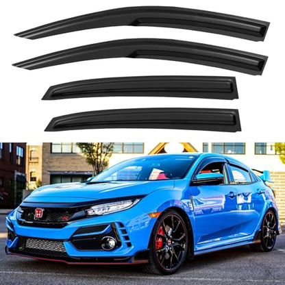 Window Visors Rain Guards for 2016 (4 Count)