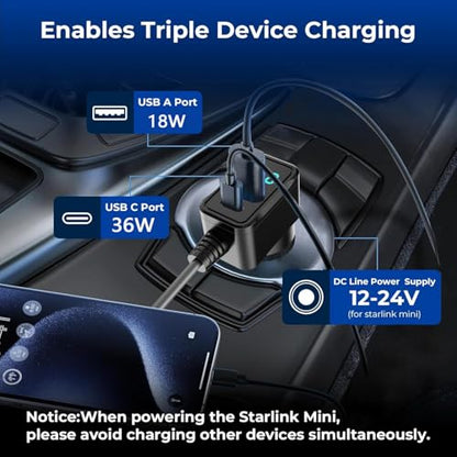 3 in 1 Starlink Mini Cable 10FT