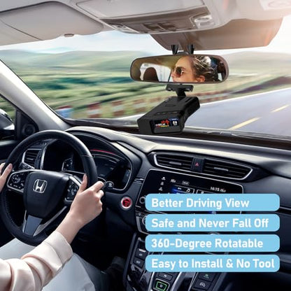 Car Rearview Mirror Radar Detector Mount
