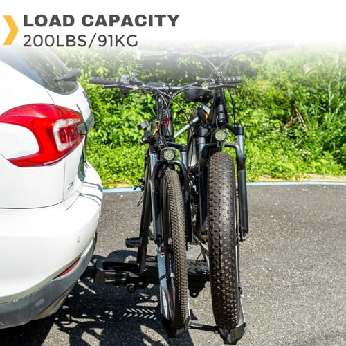 2 Bike Hitch Mount Platform Carrier