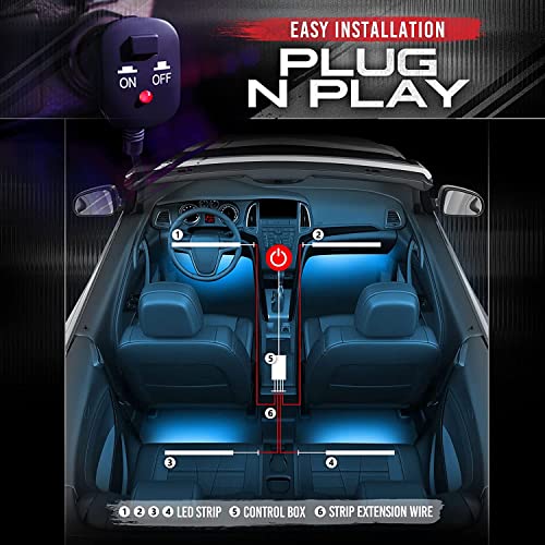 Aura Double Glow RGB Interior Truck & SUV Lights with Remote Control