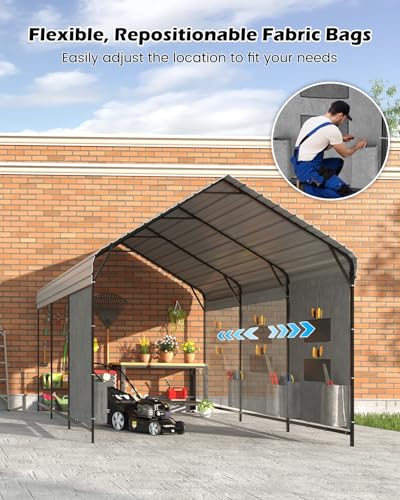 10'x15'x10' Heavy Duty Metal Carport