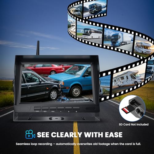 Wireless Backup Camera with 7" Monitor