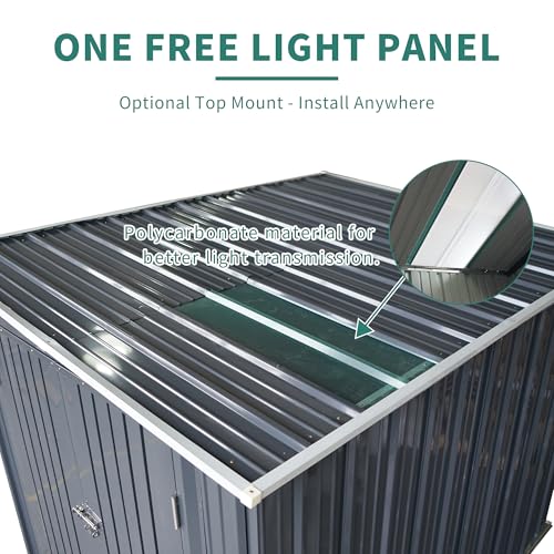 6x8FT Metal Shed