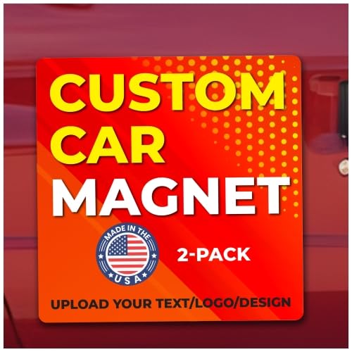 Custom Car Magnet 18x18 Inch 30 Mil 2 Pack (2 Count)