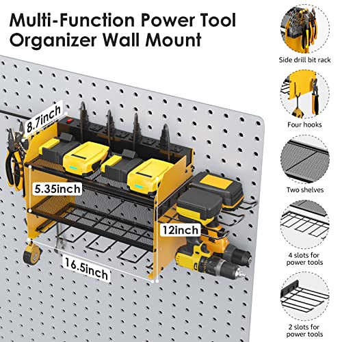 Modular Power Tool Organizer Wall Mount Charging Station