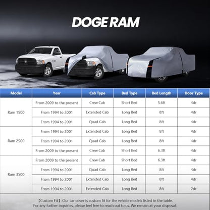 Multi Layer Dodge Ram 1500 Truck Cover