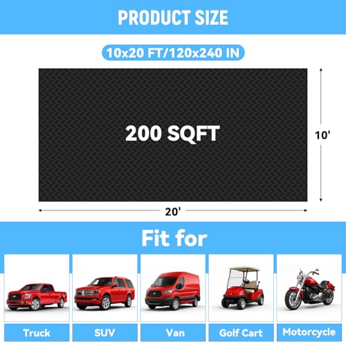 10x20 FT Garage Floor Mat