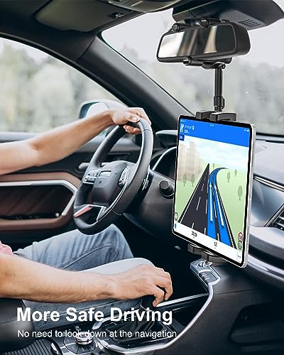 Rearview Mirror Tablet Holder for Car