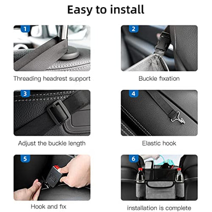 Car Suede Seat Organizer High
