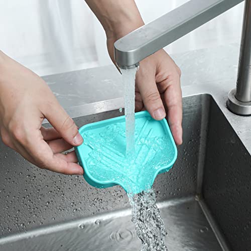 Silicone Soap Dish with Drain Spout