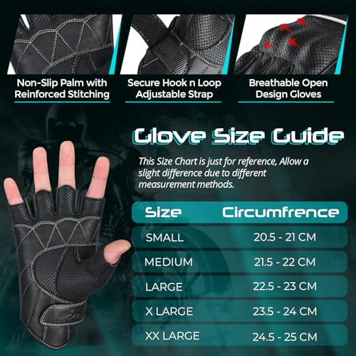 Motorcycle Gloves Men's Leather Motorbike Gloves Touchscreen Function