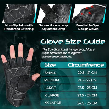 Motorcycle Gloves Men's Leather Motorbike Gloves Touchscreen Function