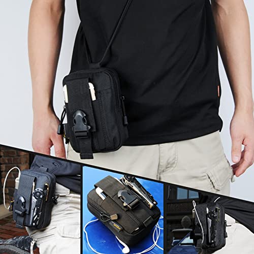 Universal Tactical Seat Back Organizer Vehicle Molle Panel Organizer Storage Bag with 5 Detachable Molle Pouch for All Vehicel Such as Jeep