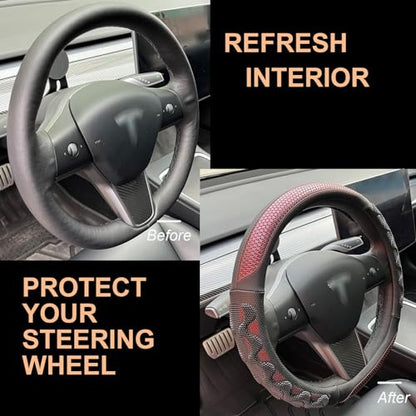 Great Grip Steering Wheel Cover for Tesla Model Y