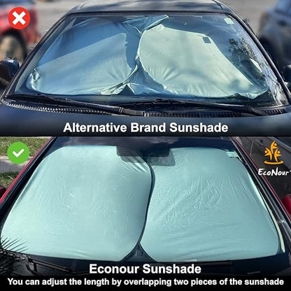 2 Piece Foldable Car Windshield Sun Shade