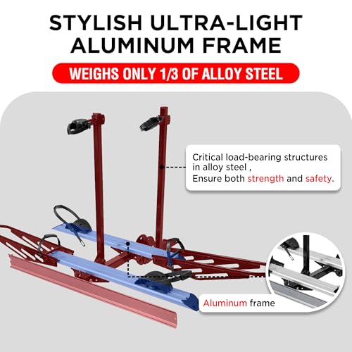 Foldable 2 Ebike Rack with Ramp (2 Count)