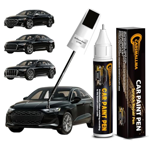 LY9B Brilliant Black Car Touch Up Paint for Audi