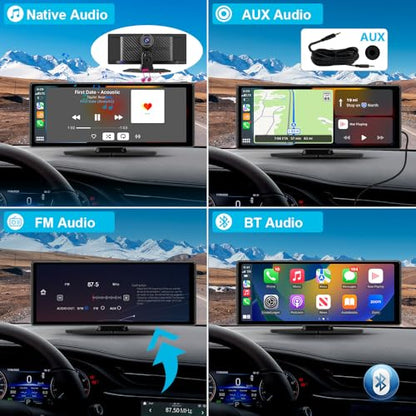 10.26" Carplay Screen for Car Portable