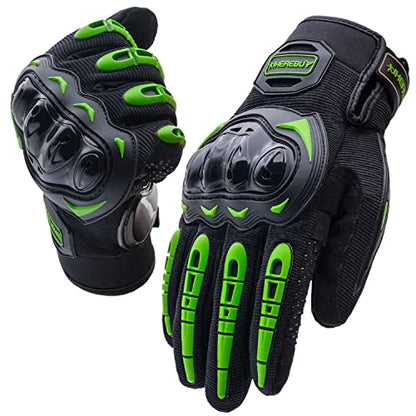 Motorcycle Gloves Touch Screen Full Finger Riding Gloves Knuckle Protection for Men and Women for Dirt Riding
