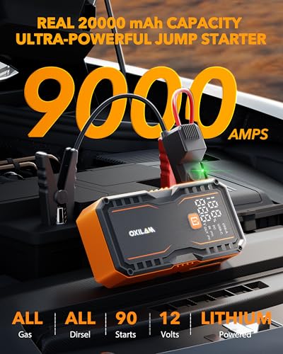20000mAh Jump Starter for All Gas & Diesel Engines