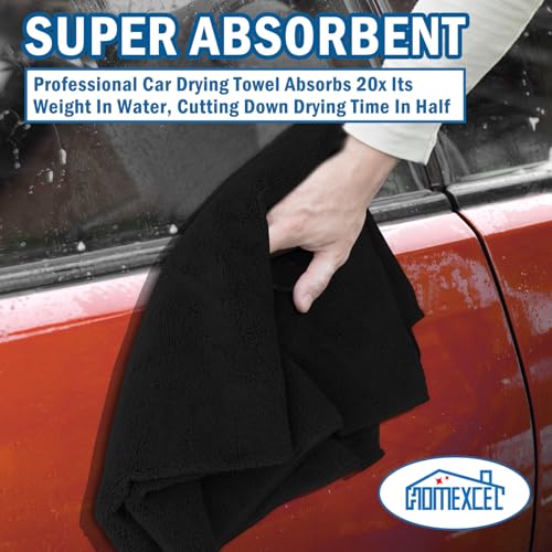 Professional Large Microfiber Car Drying Towels 2 Pack (2 Count)