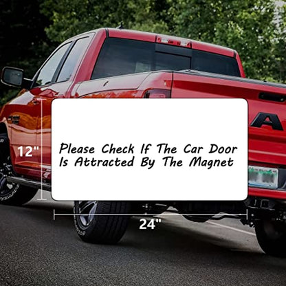 2 Pack Blank Car Door Magnet Sticker (2 Count)