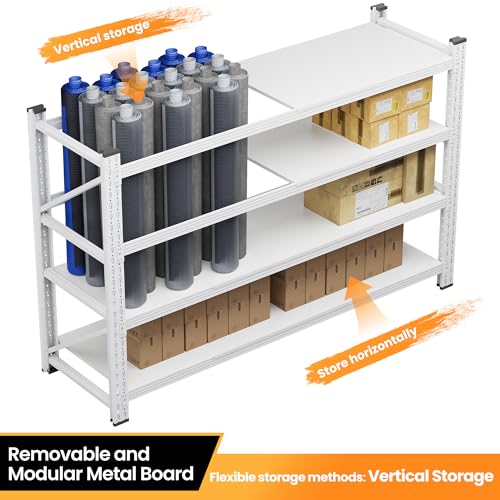 60" W Metal Shelving Heavy Duty