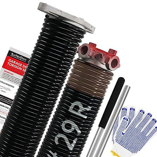 Pair of 1.75" Garage Door Torsion Springs Set with Non